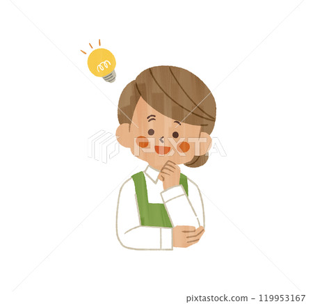 一個穿著圍裙有想法的女人 - Gash 119953167