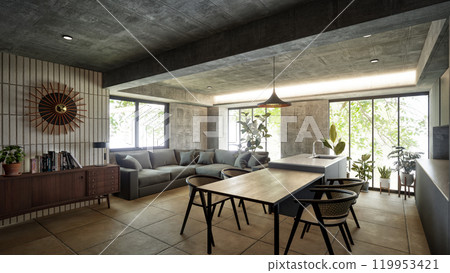 living room cg 119953421