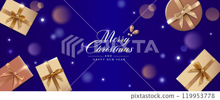 聖誕禮物矢量素材 聖誕禮物矢量素材 119953778