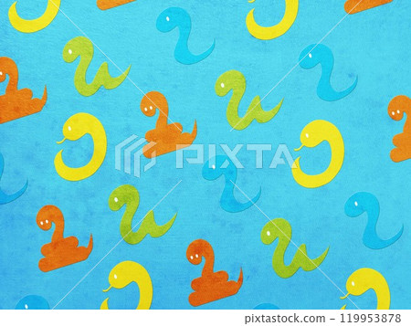 Year of the Snake - Snake New Year's Card Year of the Snake - Snake New Year's Card 119953878