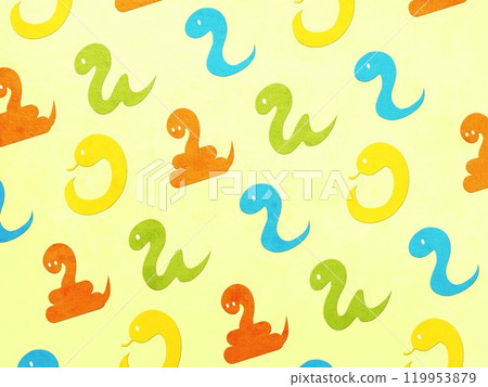 Year of the Snake - Snake New Year's Card 119953879