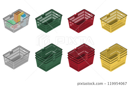 等距插圖： 購物車 119954067