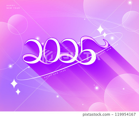 2025 New Year's typography 119954167