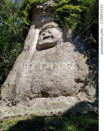 Kunisaki Peninsula Kumano Rock-Carved Buddha Statue of Acala Kunisaki Peninsula Kumano Rock-Carved Buddha Statue of Acala 119954315