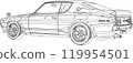 汽車線描 Kenmeri 著色書 119954501
