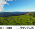 Clouds and the grasslands of Shikoku Karst 119954580