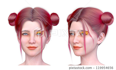 Close-up of a woman's face Close-up of a woman's face 119954656