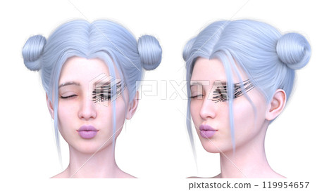 Close-up of a woman's face Close-up of a woman's face 119954657