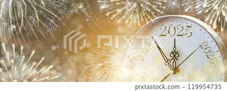 2025 Happy new year fireworks 2025 Happy new year fireworks 119954735