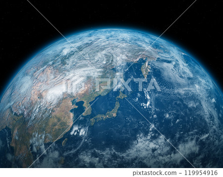 Earth Japan CG background Earth Japan CG background 119954916