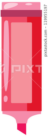 Vibrant Pink Highlighter Illustration 119955197
