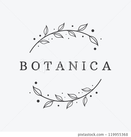 Hand drawn organic botanical organic feminine delicate Logo design for florist, wedding, badge, photographer and beauty. Hand drawn organic botanical organic feminine delicate Logo design for florist, wedding, badge, photographer and beauty. 119955368