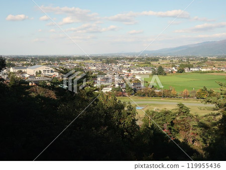 新潟縣五泉市村松公園愛宕神社的景觀 新潟縣五泉市村松公園愛宕神社的景觀 119955436