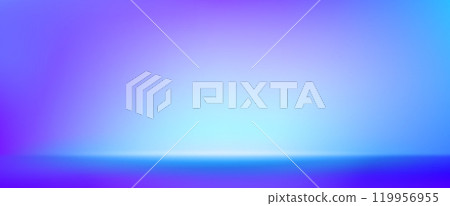 Blue purple color gradient studio room interior. Blue purple color gradient studio room interior. 119956955