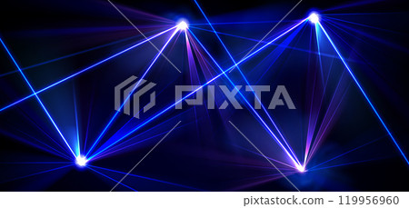 Blue laser light beam stage background for club Blue laser light beam stage background for club 119956960