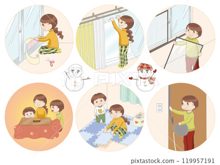 寒冷天氣對策圖像說明 119957191