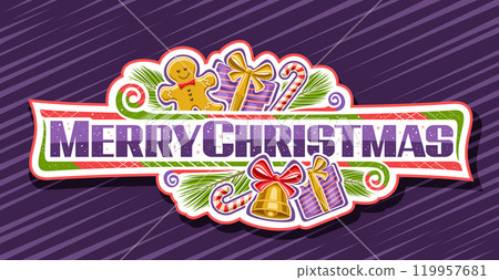 Vector logo for Merry Christmas Vector logo for Merry Christmas 119957681