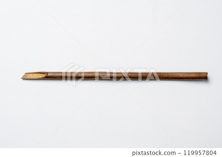 Calligraphy reeds isolated over white background Calligraphy reeds isolated over white background 119957804