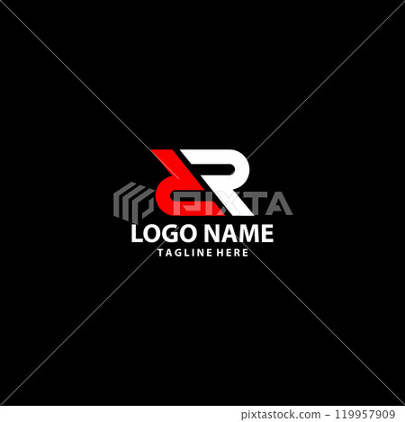 initial DR modern logo design vector initial DR modern logo design vector 119957909