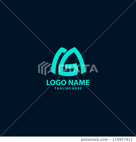 initial MG logo design vector initial MG logo design vector 119957911