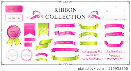 Christmas colorful ribbon material Christmas colorful ribbon material 119958596
