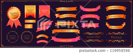 Christmas colorful ribbon material Christmas colorful ribbon material 119958598