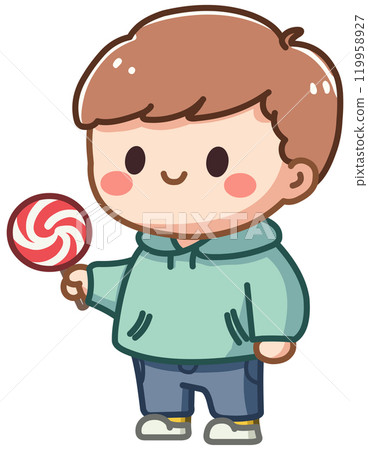 Boy with Lollipop 119958927