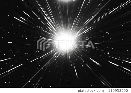 Abstract black background with bright light rays 119958990