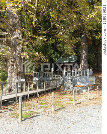 宮山茅吹之裡供奉的北稻荷神社的秋景 119959021