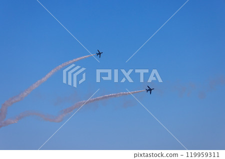 Blue impulse, corkscrew Blue impulse, corkscrew 119959311
