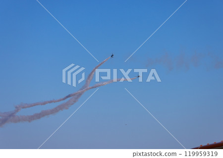 Blue impulse, corkscrew 119959319