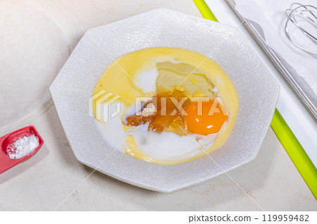 用宣紙做的牛角麵包蛋液 119959482