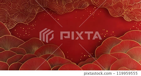 Abstract background in red and gold 119959555