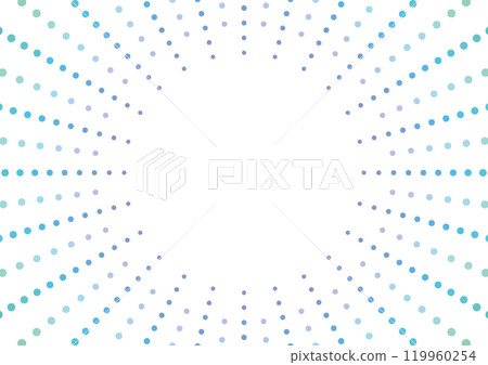 Concentrated lines, dots, blue, cool colors, gradation 119960254