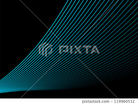 Blue minimal wavy lines abstract futuristic tech background Blue minimal wavy lines abstract futuristic tech background 119960532