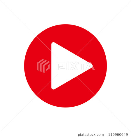 Icon Simple Play Button Red Icon Simple Play Button Red 119960649