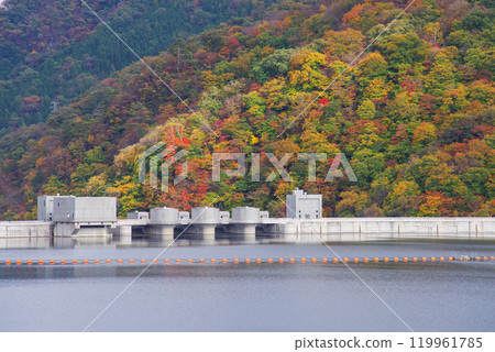 秋天的八葉水壩 119961785