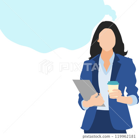 一個女人思考的插圖 119962181