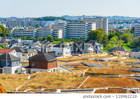 A reclaimed hilltop site overlooking Hachioji city A reclaimed hilltop site overlooking Hachioji city 119962219