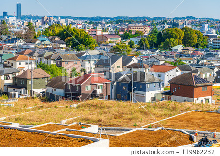 A reclaimed hilltop site overlooking Hachioji city A reclaimed hilltop site overlooking Hachioji city 119962232