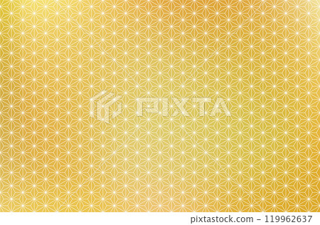 麻葉圖案與金色漸層背景 119962637