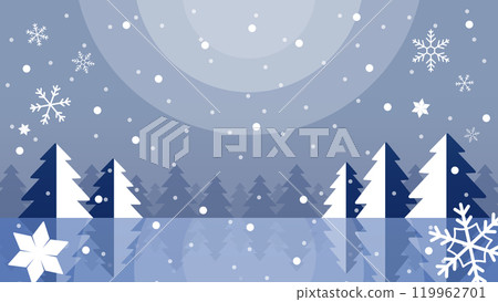 冬季森林之夜 119962701