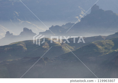 Landscape in The Nublo Rural Park. 119963807
