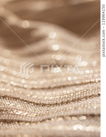 Vertical metallic background with gold glitter. Fancy background. 119964150