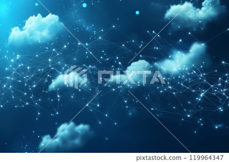 Cloud computing technology concept background. 119964347