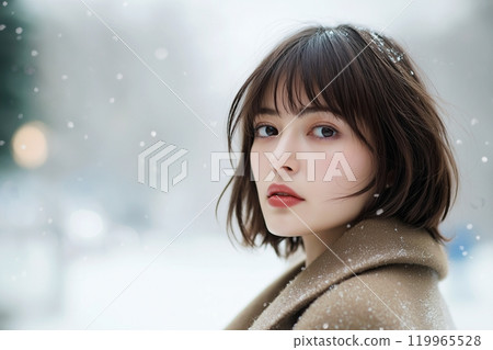Snow, Women and Fashion "AI generated images" Snow, Women and Fashion "AI generated images" 119965528