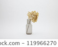 灰色花瓶和乾繡球花 119966270