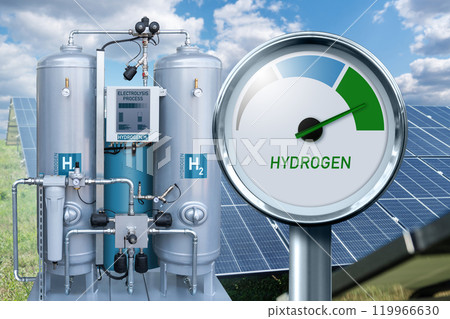 Green hydrogen production from renewable energy sources Green hydrogen production from renewable energy sources 119966630