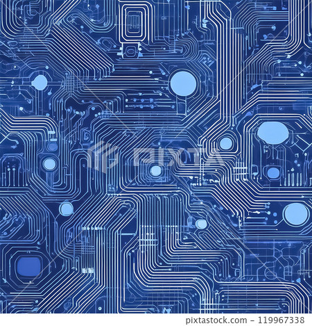 重複無縫基礎插畫素材藍色 重複無縫基礎插畫素材藍色 119967338