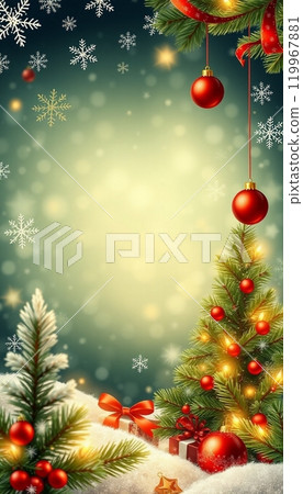 a festive christmas background design. 119967881